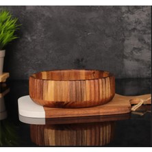 MİEN Curve 22 cm Akasya Kase