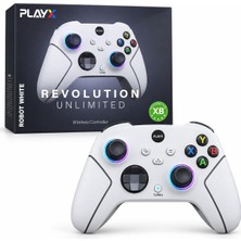 Cosmostech Play x Revolution Unlimited CS-081 2.4g Kablosuz Oyun Kolu – Xbox Series X/s Xbox One Pc Uyumlu Wireless Gamepad Beyaz