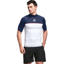 Cressi Shield Rash Guard Man T-Shirt Whıte - Blue-M - No:3