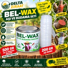 Bel-Wax Aşı ve Budama Macunu 500 gr + 200 gr Aşı Bandı | Aşı ve Budama Uygulama Seti | Delta Ziraat