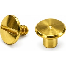 Kapamarka Cilt Menü, Katalog, Kartela Vidası, 6 mm - Sarı, 100 Adet