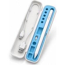 Str Store Apple Pencil 2. Nesil ve 1. Nesil Için Kapaklı Saklama Kutusu - iPad Pencil Için Koruyucu Kalem Taşıma Çantası Kalem Ucu ve Aksesuarlar Için Taşıma Kutusu