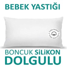 Str Store Antialerjik Bebek Yastığı Boncuk Silikon Yastık 35X45 cm 225 GRAM%100 Pamuklu Kılıf