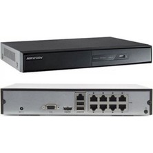 Hikvision Hıkvısıon DS-7108NI-Q1/8P/M, 8kanal Poe, 4mpix, H265+, 1 HDD Desteği, 1520P Kayıt, 60MBPS Bant Genişliği, Metal Kasa, Nvr