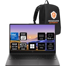 Hp 250R G10 Intel Core 5 120U 32GB Ram 256GB SSD 15.6" Full Hd (1920X1080) WIN11 Pro D36KBETP319 Taşınabilir Bilgisayar + Per4 Çanta