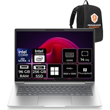 Hp Elitebook 6 G2I Intel Core Ultra 5 325 96GB Ram 256GB SSD 14" Wuxga (1920X1200) IPS WIN11 Home C6SL1AVP409 Taşınabilir Bilgisayar + Per4 Çanta
