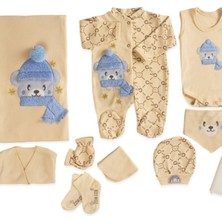 Minimio Kids 10'lu Premium Kardan Adam Ayıcık Nakışlı Bebek Hastane Çıkışı