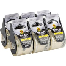 Max Strength Paket Bandı, Dağıtıcılı, Şeffaf, 6 Adet, 4,8 cm x 22 M, 284983