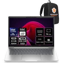 Hp Elitebook 6 G2I Intel Core Ultra 5 325 8gb Ram 256GB SSD 14" Wuxga (1920X1200) IPS Freedos C6SL1AVP301 Taşınabilir Bilgisayar + Per4 Çanta