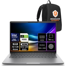 Hp Zbook 8 G1I Intel Core Ultra 7 255H Rtx 500 Ada 4gb 32GB Ram 512GB SSD 14" Wuxga (1920X1200) IPS Freedos A3ZW6ETP320 Mobil Iş Istasyonu + Per4 Çanta