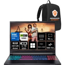 Acer Nitro V 16S Intel Core 7 240H Rtx 5060 8gb 85W 48GB Ram 4tb SSD 16" Wuxga (1920X1200) 180Hz WIN11 Home NH.U28EY.001P335 Gaming Laptop + Per4 Çanta