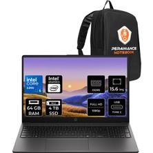 Hp 250R G10 Intel Core 5 120U 64GB Ram 4tb SSD 15.6" Full Hd (1920X1080) Freedos D36KBETP341 Taşınabilir Bilgisayar + Per4 Çanta