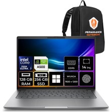 Hp Zbook 8 G1I Intel Core Ultra 7 255H Rtx 500 Ada 4gb 128GB Ram 256GB SSD 14" Wuxga (1920X1200) IPS WIN11 Home A3ZW6ETP415 Mobil Iş Istasyonu + Per4 Çanta
