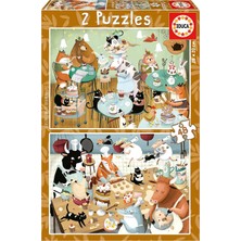 - Puzzle 4 Yaşından Büyük Çocuklar Için 48 Parça | Orman Hikayeleri, 2 x 48 Parça Yapboz, 4 Yaşından Büyük Çocuklar Için Yapboz Seti, Çocuk Yapbozu, Hayvanlar (19687)