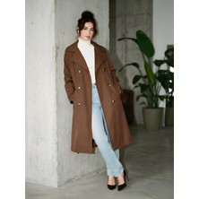 Ceylen Yeni Sezon Kuşaklı Oversize Trençkot