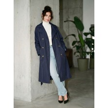 Ceylen Yeni Sezon Kuşaklı Oversize Trençkot