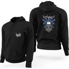 Z zepplin Lamb Of God Bearded Skull Siyah Fermuarlı Limited Edition Kapşonlu Sweatshirt