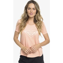 Roxy Chasıngthesell J S Kadın Pembe T-Shirt ERJZT04480-MFG0