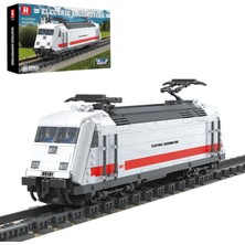 BR101 Yetişkinler Için Lokomotif Yapı Seti, 1928 Parça Statik Tren Modeli Kiti Ekran Pisti ve Manzaralı Zemin, 14 Yaş ve Üzeri Tren Hayranları Için Koleksiyon Demiryolu Dekoru Hediyesi, 66802