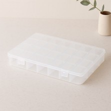 sbodurhome 28 Bölmeli Organizer Kutusu - Plastik Şeffaf Kapak