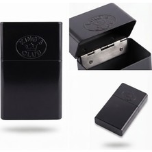 King's Club Touch Uyumlu Yaylı Metal Sigara Kutusu - Orta Boy Dayanıklı Sigara Tabakası