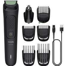 Philips 3000 Serisi 7'si 1 Arada Erkek Bakım Seti – Saç ve Sakal Düzeltici, Burun ve Kulak Tüy Kesi
