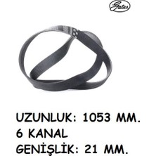 6PK1053 Kayış Octavia 2 Golf 5-6 Caddy 3 Polo 5 Leon 2 307 207 Vectra C Astra H Doblo 1 1,9d C3 1-2 C4 1 Gates