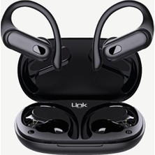 Toyigoo Linktech S28 Tws Spor Kancalı Bluetooth Kulaklık Siyah