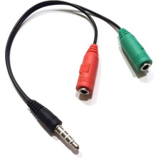 Toyigoo 3,5 mm Akıllı Telefon Adaptörüne Pc Kulaklığı - Çift 3,5 Mm'den 3,5 Mm'ye Dönüştürün, Apple iPhone 6/6s/6+/5s/se iPad Samsung Galaxy S10/S9/S8/S7 ve Çoğu Telefonla Uyumlu Bilgisayar