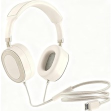 Toyigoo Zore LS-861 Tak Çalıştır Type-C Kulak Üstü Kulaklık (Krem)
