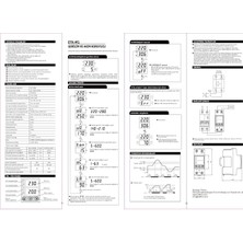 Toyigoo Etk-M1 Monofaze Voltaj ve Akım Koruma Rölesi, 63 A, Ac 230 V, Ayarlanabilir Gerilim, Çift Dijital Gösterge, Dın Ray