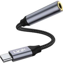 Toyigoo A195 Type-C - 3.5mm Jack Kulaklık Dönüştürücü Silver-Gri