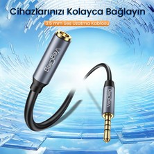 Toyigoo 3.5mm Trss Aux Kulaklık Mikrofon Ses Uzatma Kablosu 2 Metre