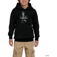 Z zepplin Eazy Zombie Siyah Çocuk Kapşonlu Sweatshirt