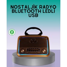 Toyigoo Bluetooth Özellikli Nostalji Radyo 3 Bant Fm Am Sw