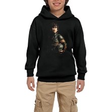 Z zepplin How To Train Your Dragon Hıçgıdık Siyah Çocuk Kapşonlu Sweatshirt
