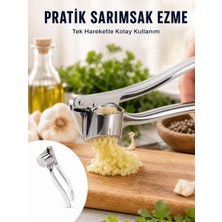 Toyigoo Mutfak Sarımsak Ezici Kaymaz Saplı Güçlü Mekanizma