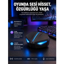 Toyigoo Tam Kablosuz Oyuncu Kulaklığı 5.0 Bluetooth LED Kontrollü Yeni Nesil