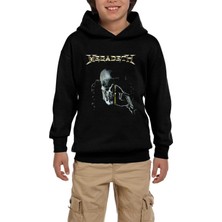 Z zepplin Megadeth Warchest Siyah Çocuk Kapşonlu Sweatshirt