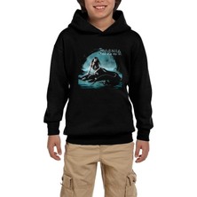 Z zepplin Sirenia Perils Of The Deep Blue Siyah Çocuk Kapşonlu Sweatshirt