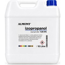 Almont İzopropil Alkol %99 Saf  10 Litre Elektronik Devre-Kart -3D Yazıcı -Araç -Alet ve Yüzey Bakım Temizliği İçin Uygundur