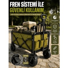 Toyigoo 9 cm Kalın Tekerlekli Çok Amaçlı Katlanır Yük Taşıma Arabası
