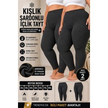 Medament 2’li Paket Antrasit Kışlık Şardonlu Içlik Tayt – Büyük Beden 2xl-8xl