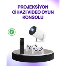 Bin1çeşit 2.4g Kablosuz Destekli Oyun ve Film Projeksiyonu Ev Kullanımı Için