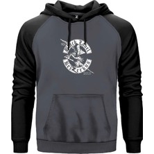 Z zepplin Black Label Society Berzerkus Renkli Reglan Kol Sweatshirt Kapşonlu