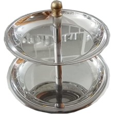 Hobs Muffin Cupcake Kurabiye Mini Pasta Kek Servis Sunum Standı Meyvelik Sunumluk 2 Katlı Metal