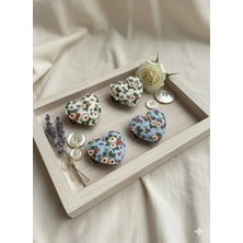 Cherry Lemon Saçsız Bebek Tokası Kalp Figürlü 4lü Set