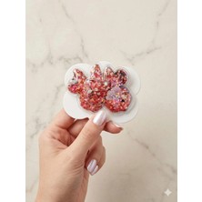 Cherry Lemon Işıltılı Yıldız Figürlü Şeffaf Lastik Toka - 2li Set