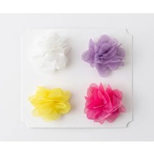 Cherry Lemon Saçsız Bebek Tokası- 4 Adet Frida Model Çiçek