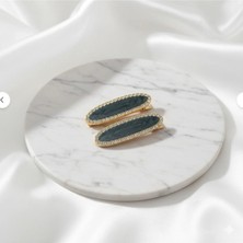 Cherry Lemon 2'li Yeni Sezon Taşlı Klips Toka Seti - Lüks Modern Toka Seti